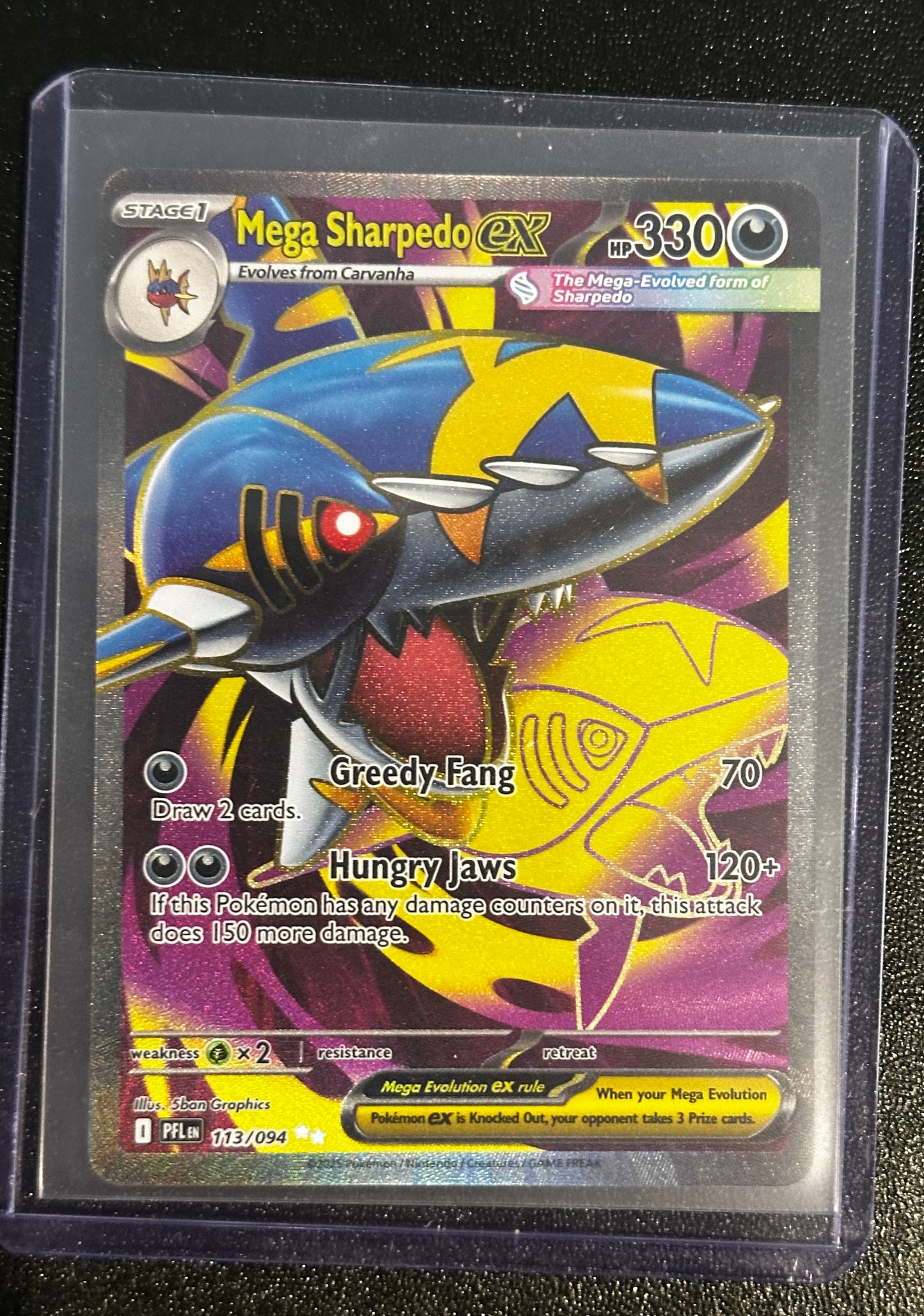 Mega Sharpedo 113/094 (Phantasmal Flames)